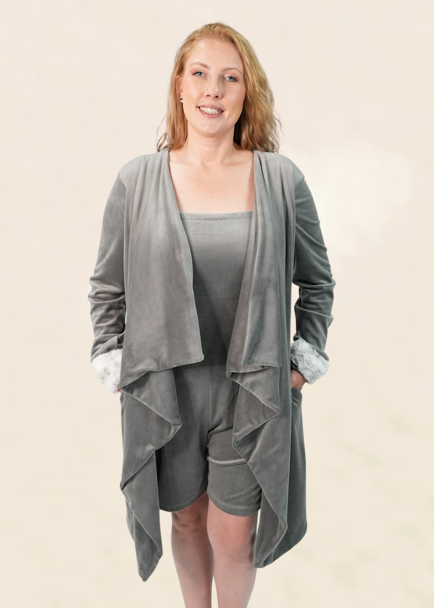 Core Collection Robe - Josephine Robe – Step-In Loungewear with Fur Cu ...